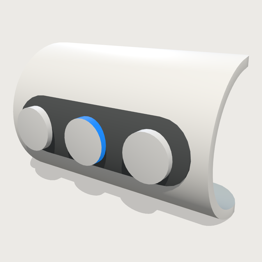 Wrist Menu Band low-poly 3D model