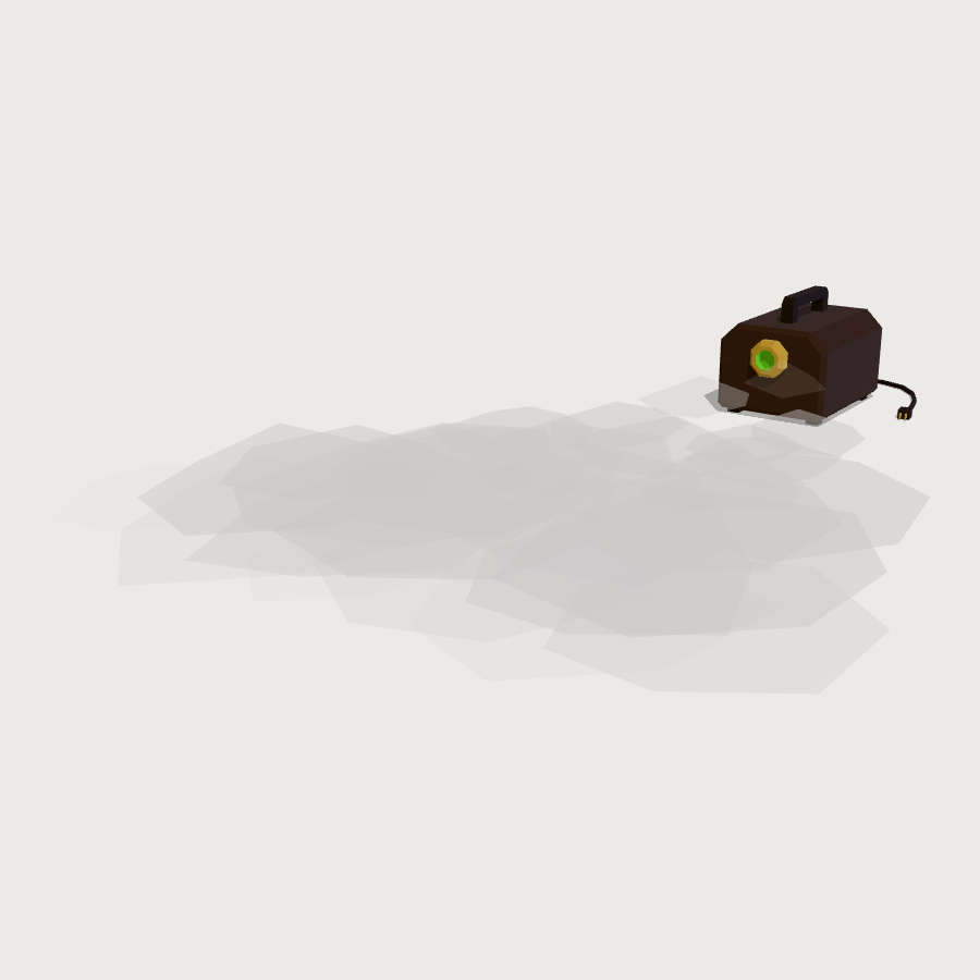 Yard Fog Machine low-poly 3D model