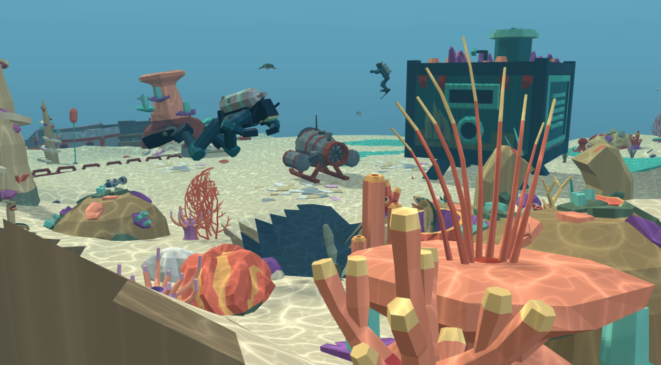 Coral Reef low-poly 3D kit