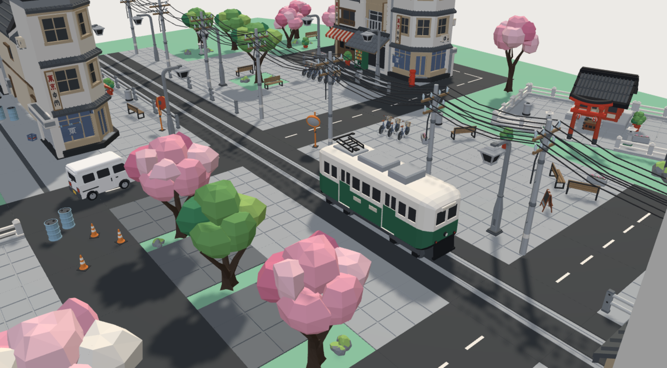 Little Tokyo kit low-poly 3D kit