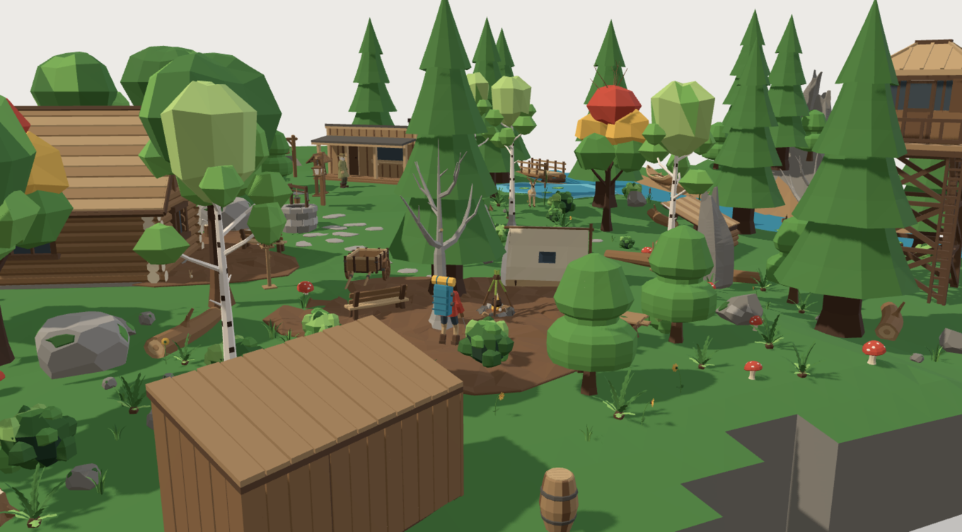 Nature & Forest Kit low-poly 3D kit